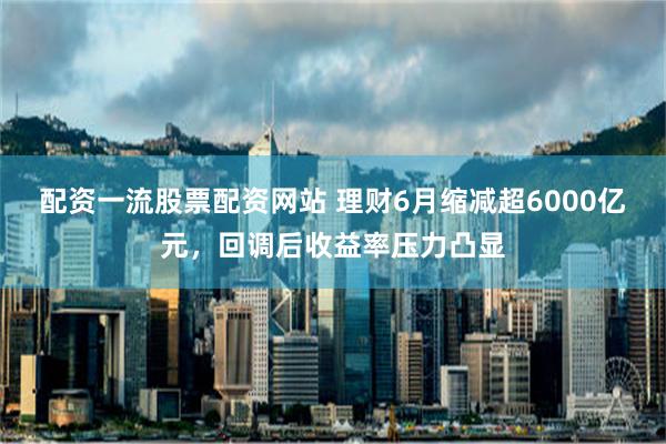 配资一流股票配资网站 理财6月缩减超6000亿元，回调后收益率压力凸显