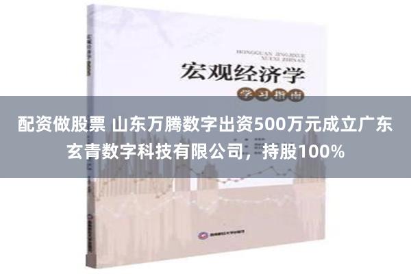 配资做股票 山东万腾数字出资500万元成立广东玄青数字科技有限公司，持股100%